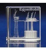 3D Glass Engraving Gift Item for Personalized Display and Premium Corporate Gifting, Elegant Decorative Keepsake for Awards, Events, Home Decor and Special Moments